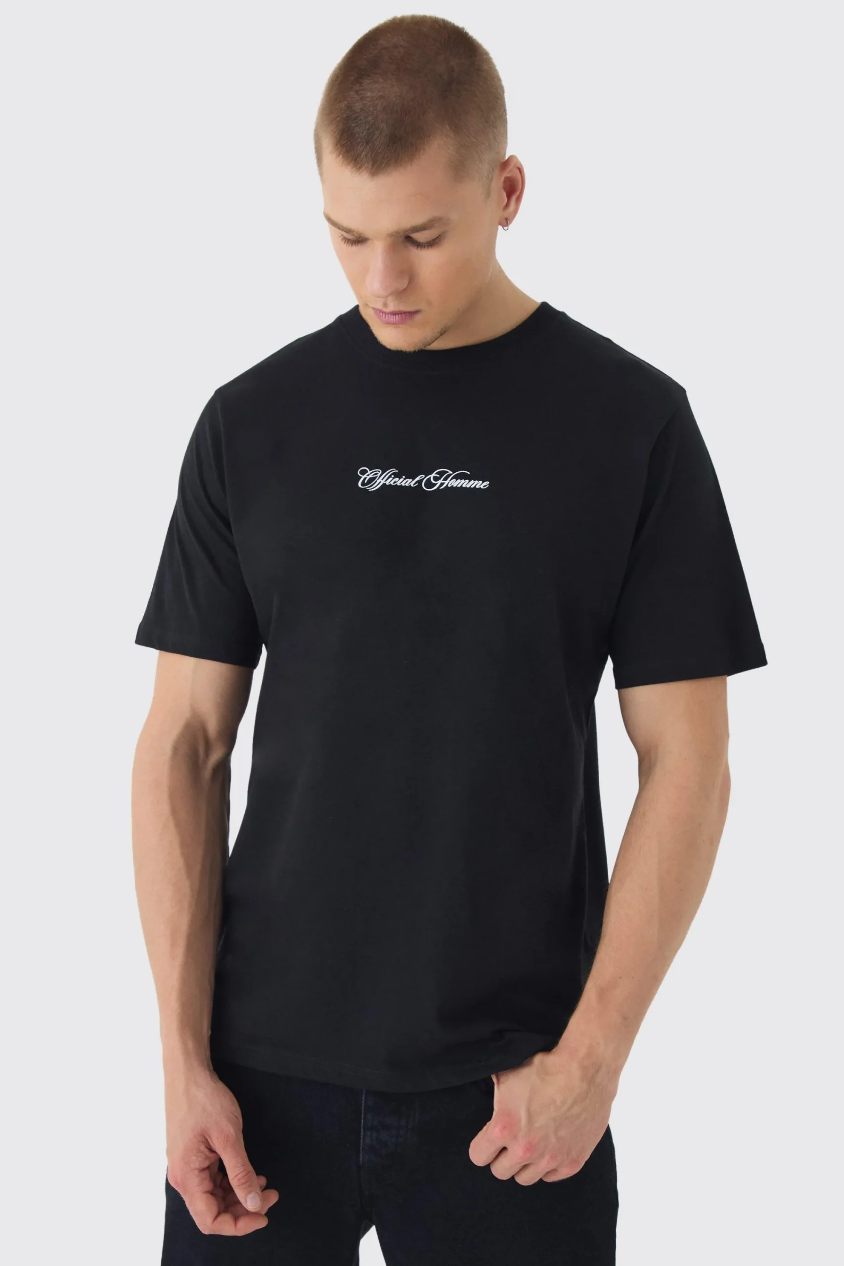 Blossom Back Printed T-Shirt | UK^boohooMAN Clearance