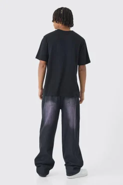 Blurred Gothic Print T-Shirt | UK^boohooMAN Discount