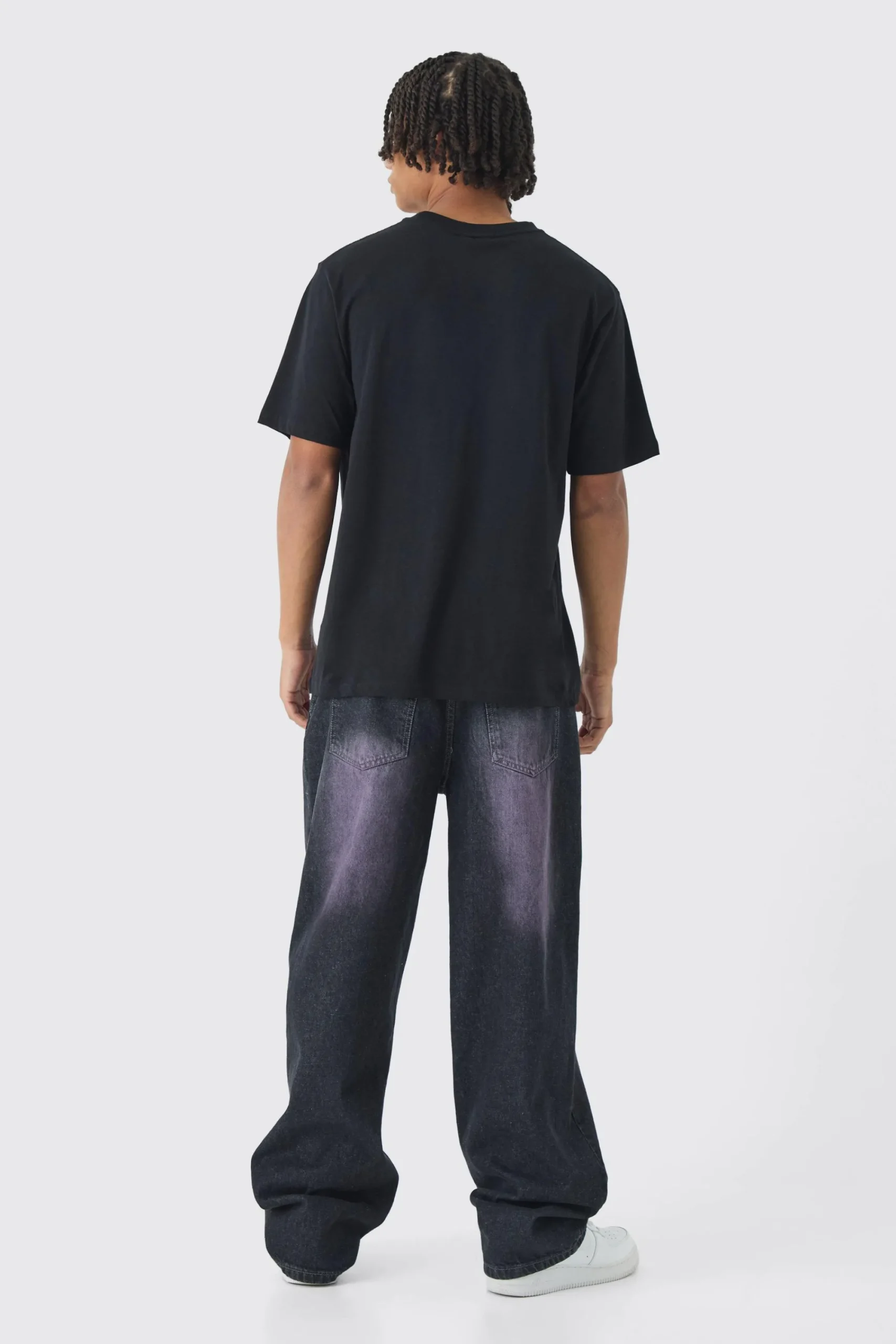 Blurred Gothic Print T-Shirt | UK^boohooMAN Discount