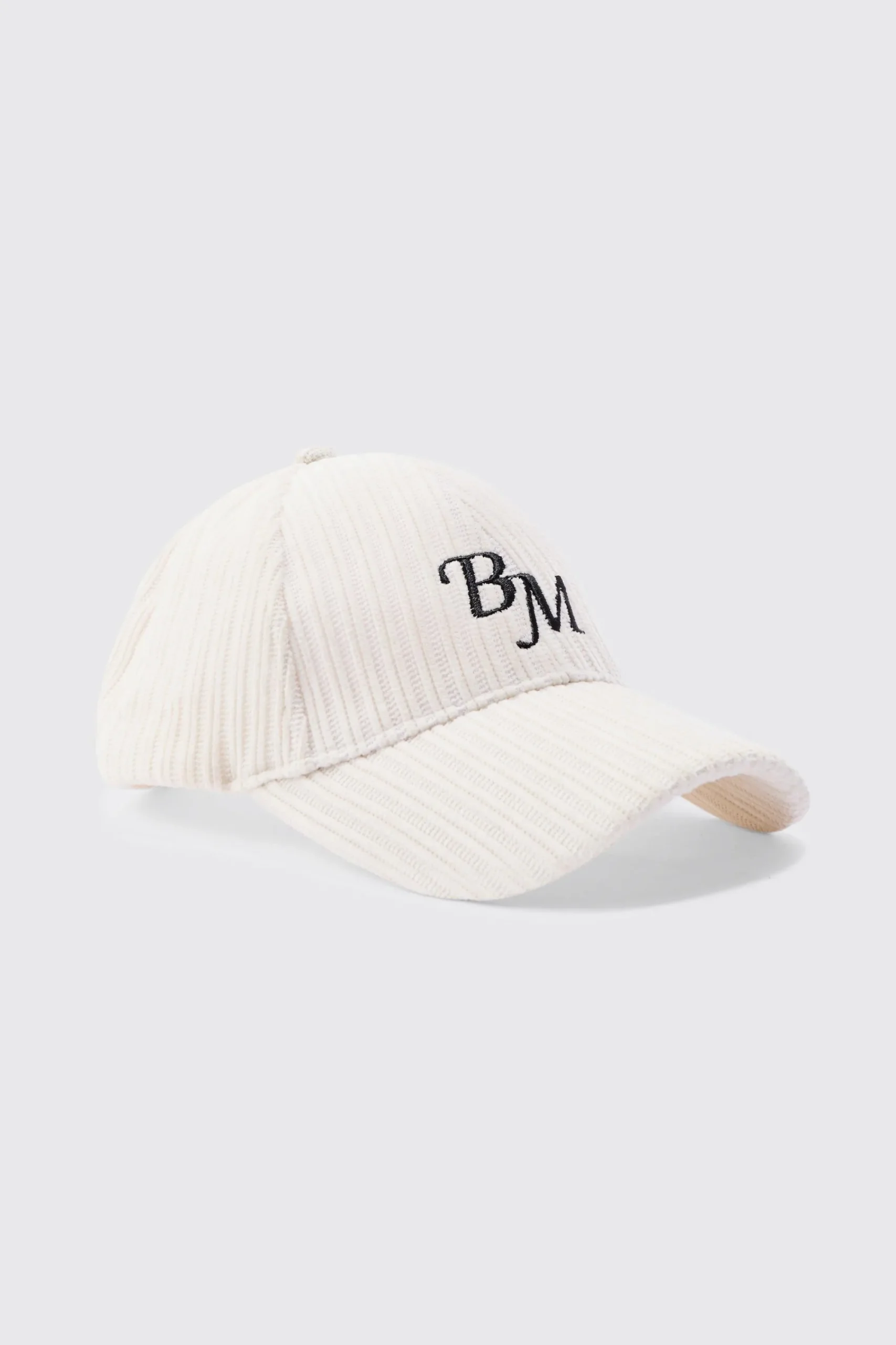 boohooMAN BM Embroidered Corduroy Cap In | UK| Hats & Caps