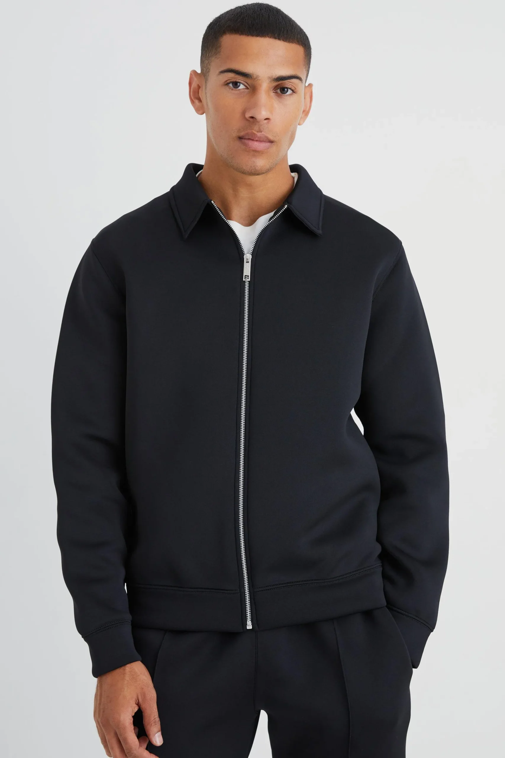 boohooMAN Bonded Scuba Harrington & Jogger | UK| Tracksuits
