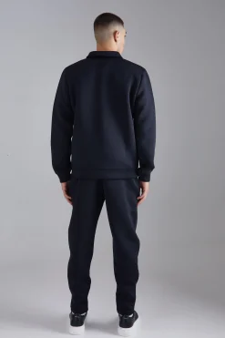 boohooMAN Bonded Scuba Harrington Jacket | UK| Coats & Jackets