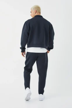 boohooMAN Bonded Scuba Harrington Set | UK| Tracksuits