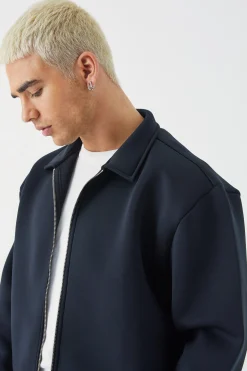 boohooMAN Bonded Scuba Harrington Set | UK| Tracksuits