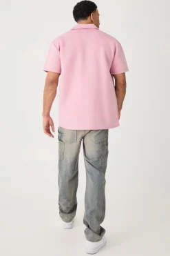 boohooMAN Bonded Scuba Oversized Shirt | UK| Shirts