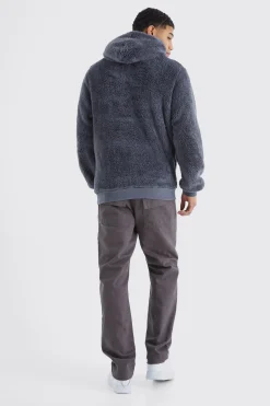 boohooMAN Borg Over The Head Hoodie | UK| Hoodies & Sweatshirts