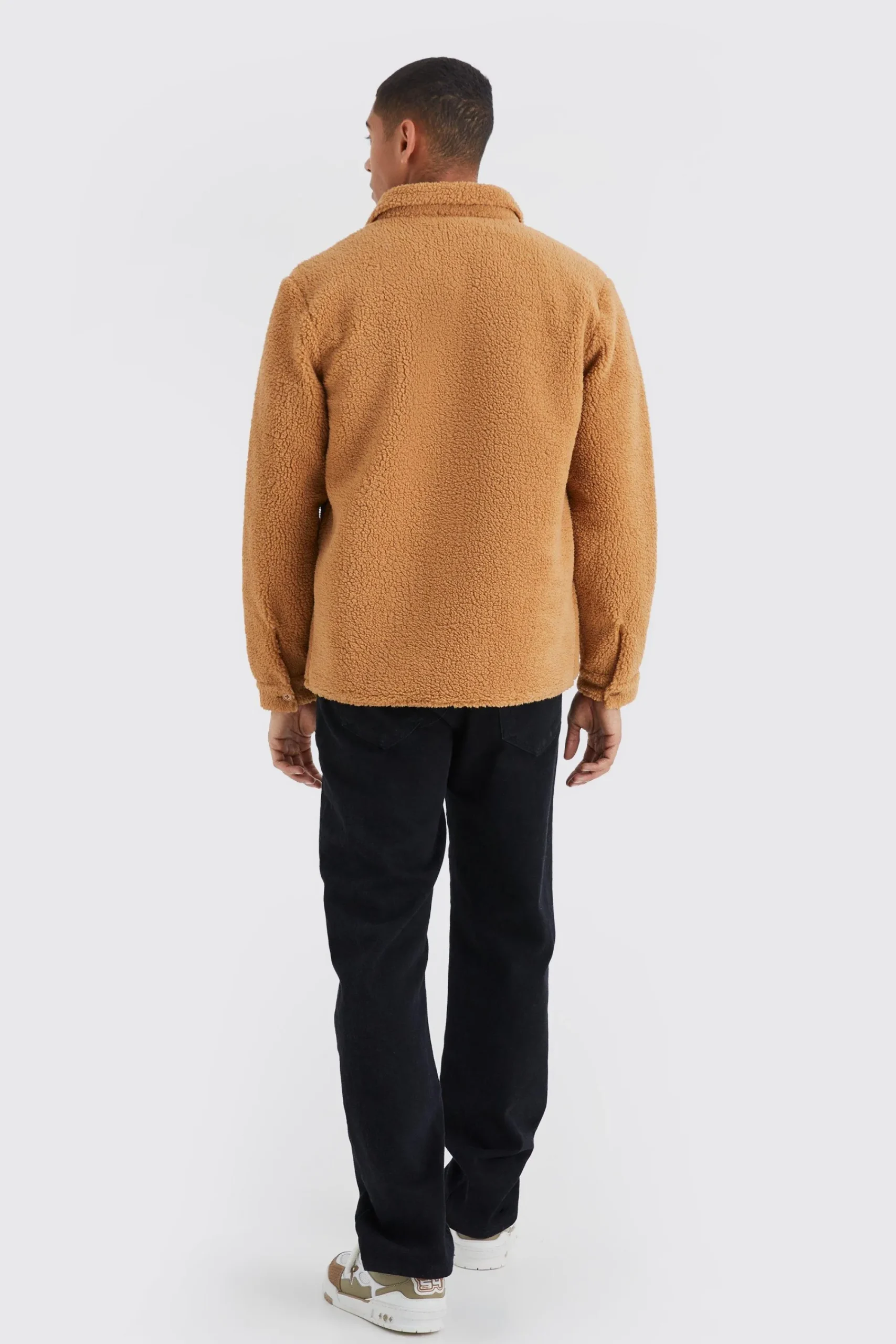 boohooMAN Borg Patch Pocket Utility Overshirt | UK| Shirts