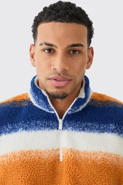 boohooMAN Borg Quarter Zip Shirt | UK| Shirts