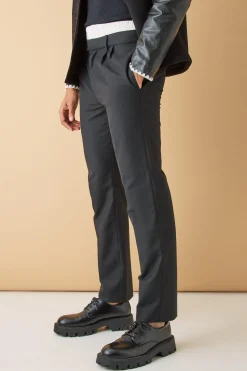 boohooMAN Boxer Waistband Tailored Trousers | UK| Suits & Tailoring