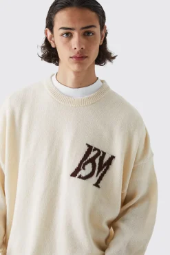 boohooMAN Boxy Bm Brushed Knitted Jumper | UK| Knitwear