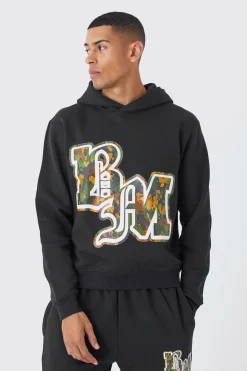 boohooMAN Boxy Bm Camo Print Hoodie | UK| Hoodies & Sweatshirts