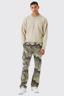 boohooMAN Boxy Boucle Knit Extended Neck Jumper | UK| Knitwear