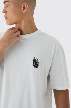 Boxy Butterfly Embroidery T-shirt | UK^boohooMAN Discount