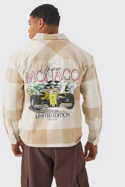 boohooMAN Boxy Check Graphic Overshirt | UK| Shirts