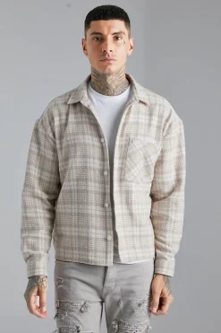 boohooMAN Boxy Check Shirt | UK| Shirts