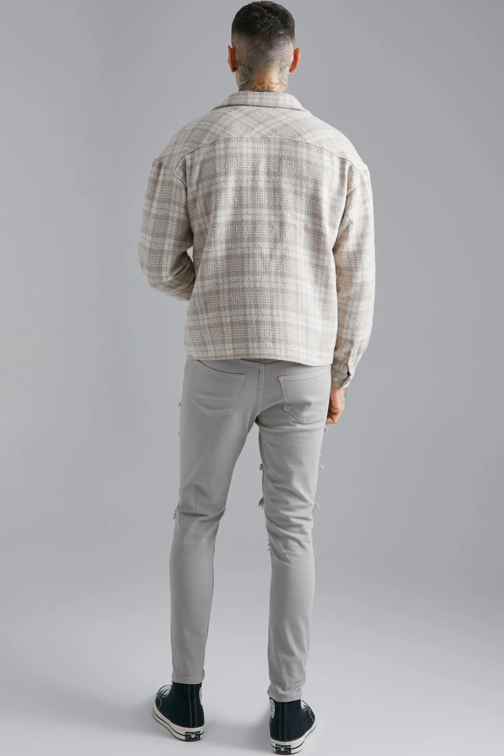 boohooMAN Boxy Check Shirt | UK| Shirts