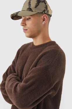 boohooMAN Boxy Crew Neck Fluffy Knitted Jumper | UK| Knitwear