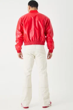 boohooMAN Boxy Embroide Bomber | UK| Coats & Jackets