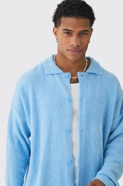 boohooMAN Boxy Fit Brushed Knit Cardigan | UK| Knitwear