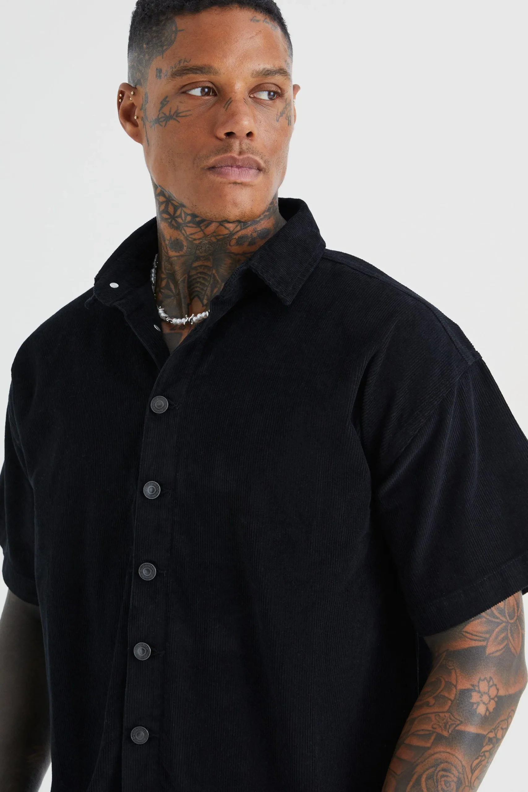 boohooMAN Boxy Fit Cord Shirt | UK| Shirts