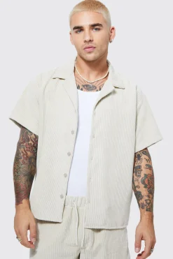 boohooMAN Boxy Fit Corduroy Shirt | UK| Shirts