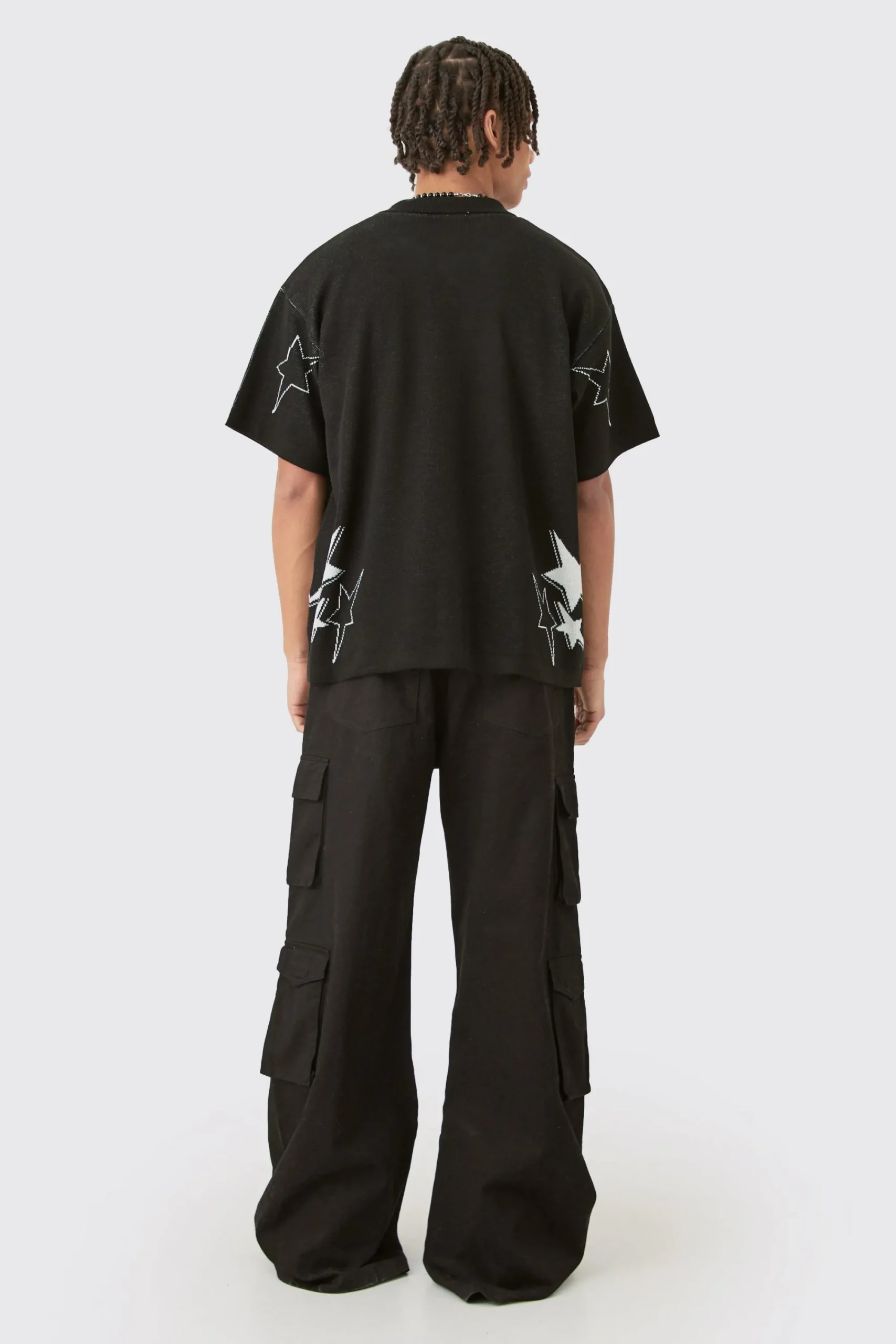 boohooMAN Boxy Fit Knitted Moto Shirt | UK| Shirts|Knitwear