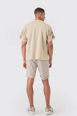 boohooMAN Boxy Fit Line Drawing Knitted Shirt | UK| Shirts|Knitwear