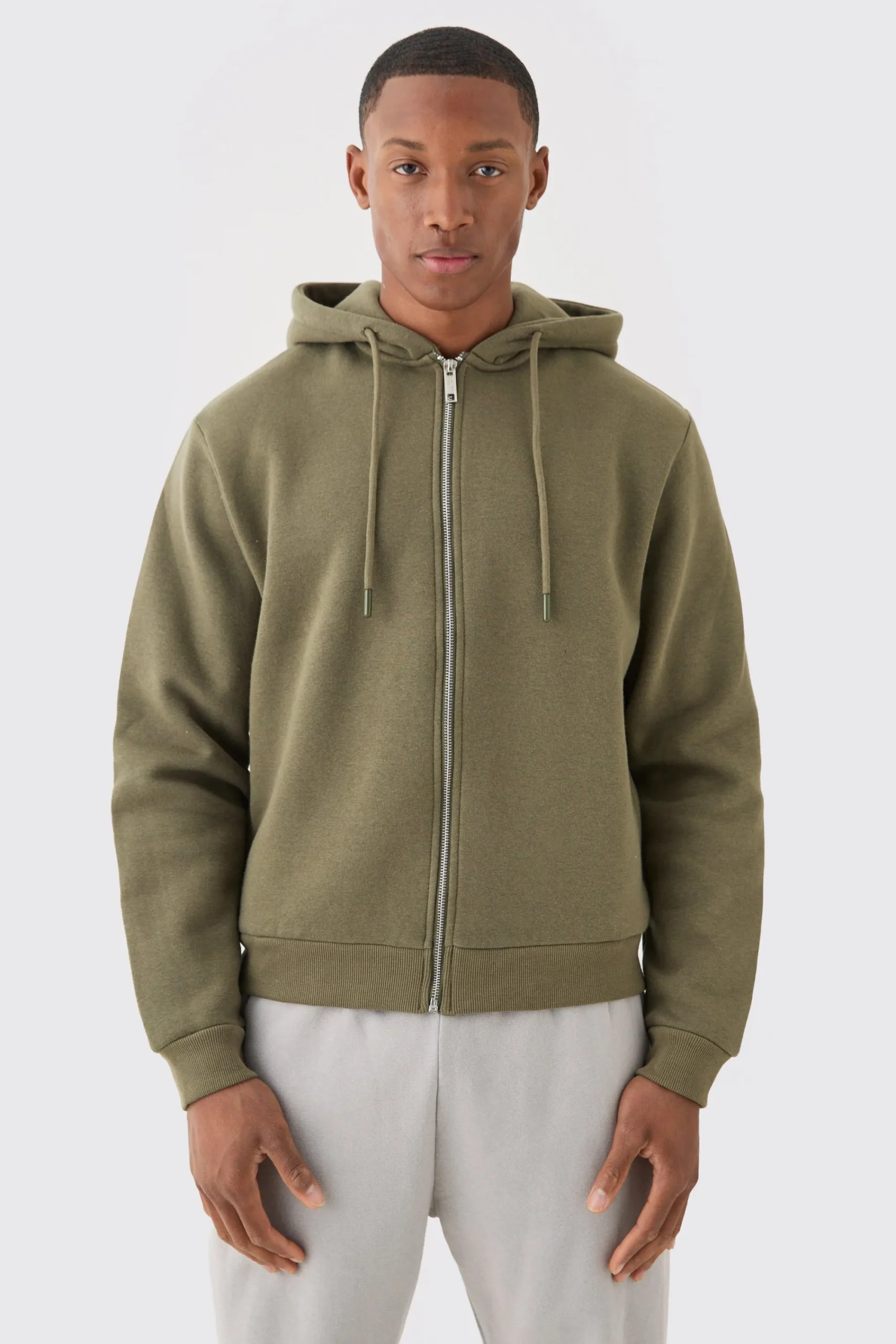 boohooMAN Boxy Fit Zip Through Hoodie | UK| Hoodies & Sweatshirts
