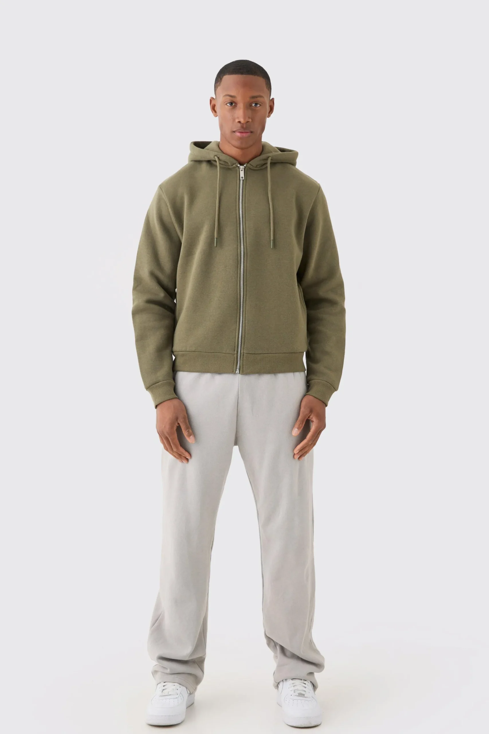 boohooMAN Boxy Fit Zip Through Hoodie | UK| Hoodies & Sweatshirts