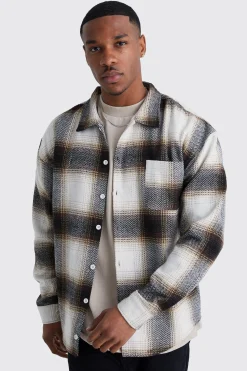 boohooMAN Boxy Flannel Check Shirt | UK| Shirts