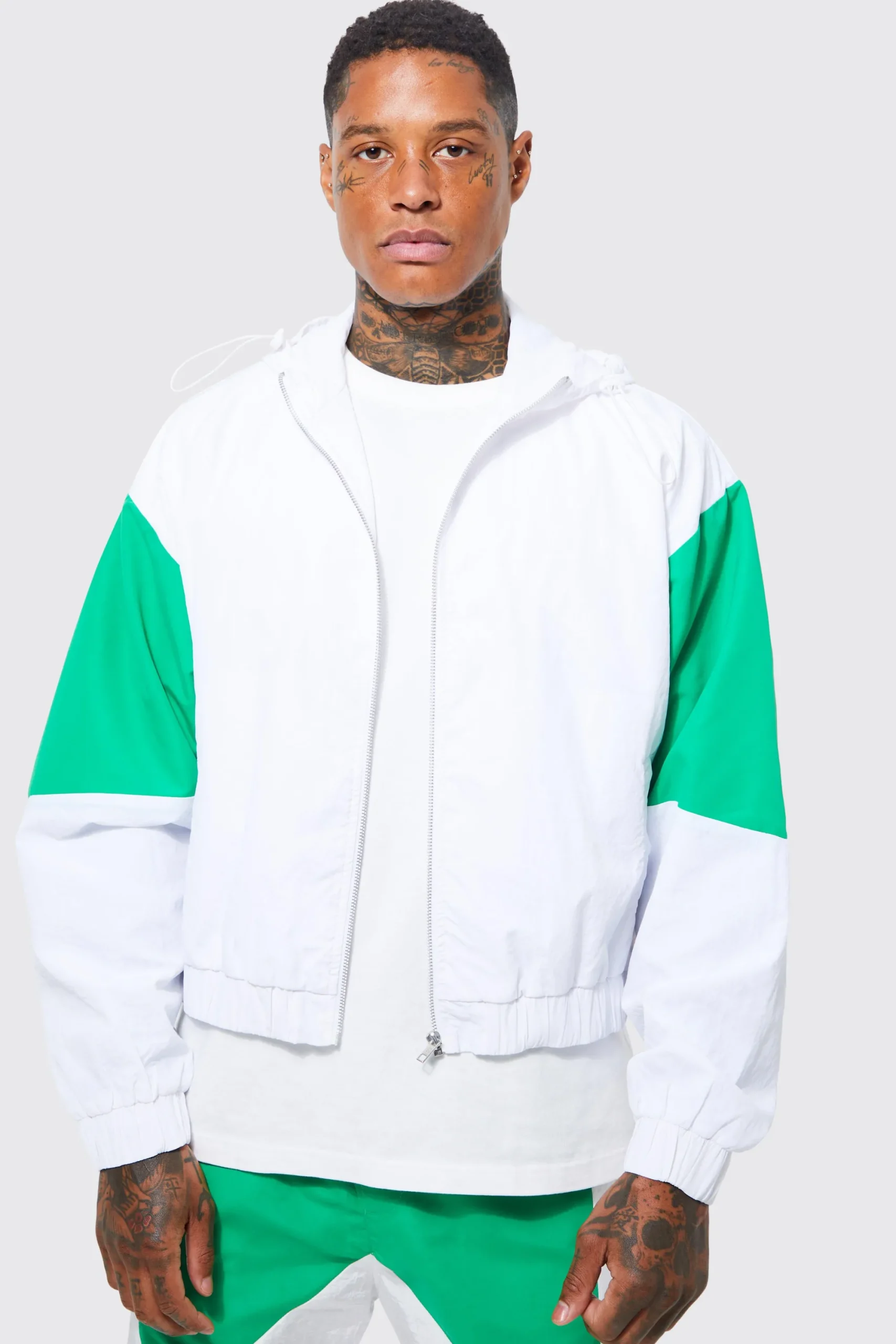 boohooMAN Boxy Hooded Moto Jacket | UK| Coats & Jackets
