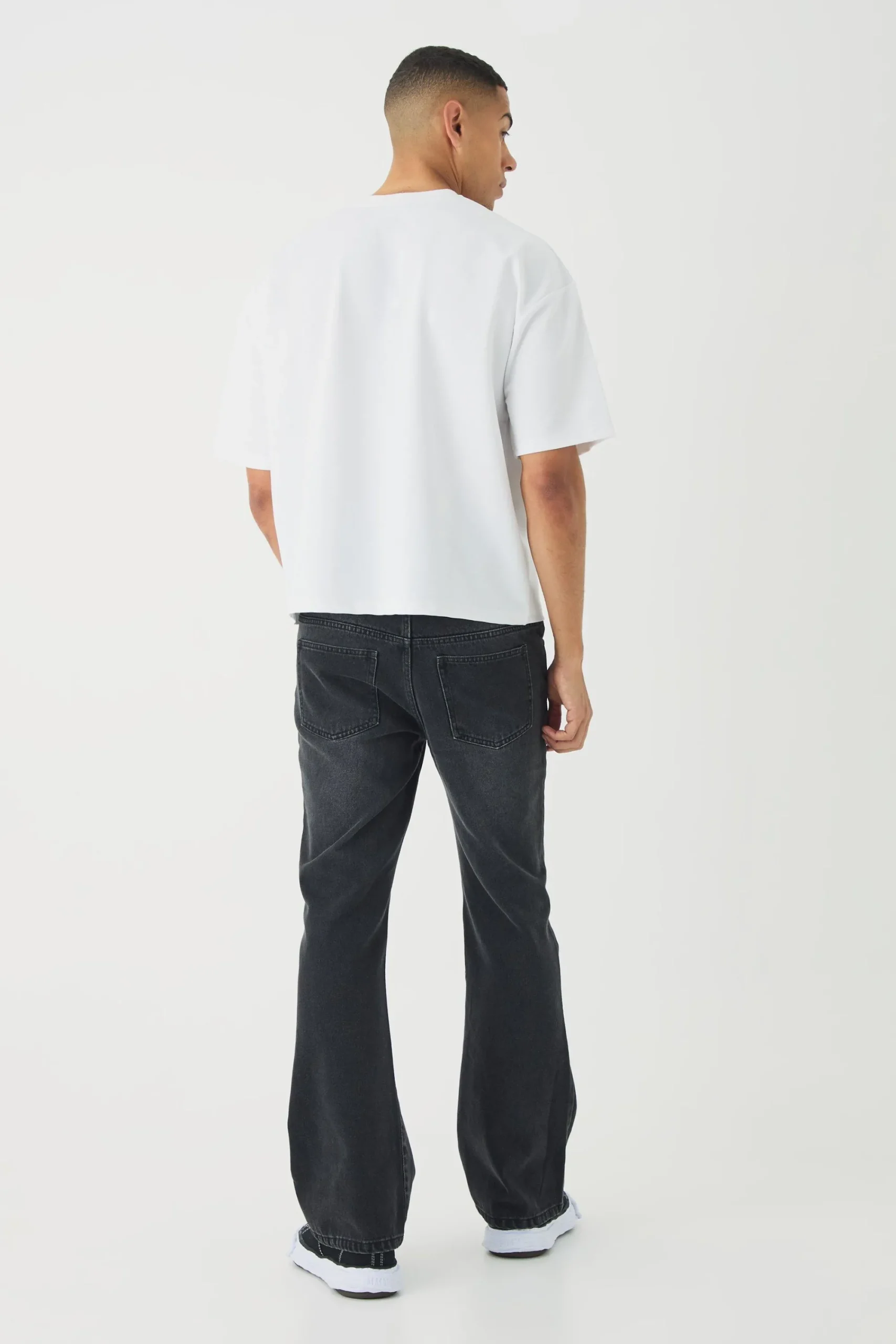 Boxy Jersey Twill Embroidery Limited T-shirt | UK^boohooMAN