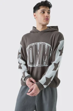 boohooMAN Boxy Moto Graphic Hoodie | UK| Knitwear