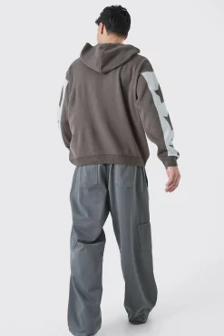 boohooMAN Boxy Moto Graphic Hoodie | UK| Knitwear