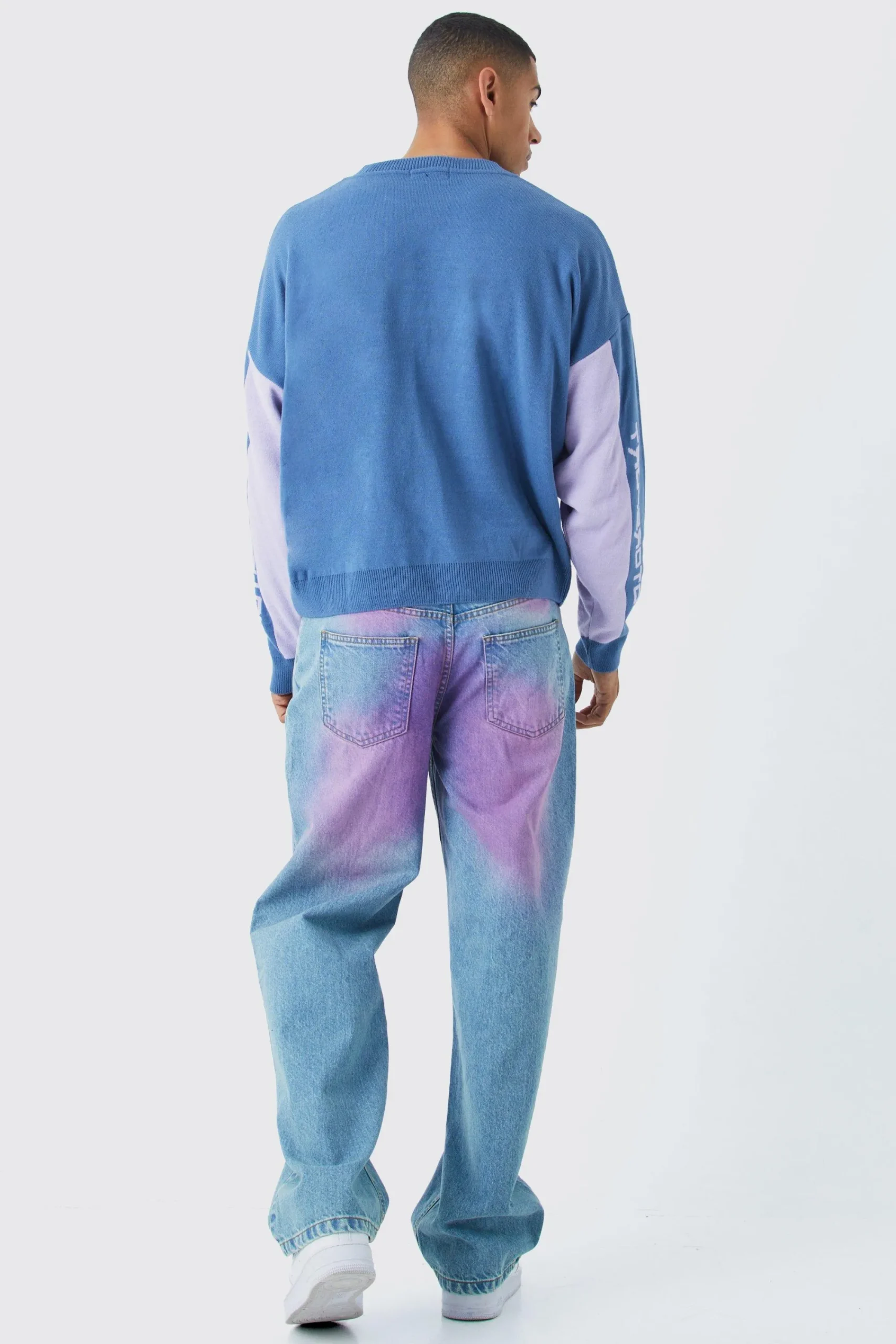 boohooMAN Boxy Moto Knitted Jumper | UK| Knitwear