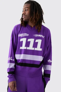 boohooMAN Boxy Moto Knitted Jumper | UK| Knitwear