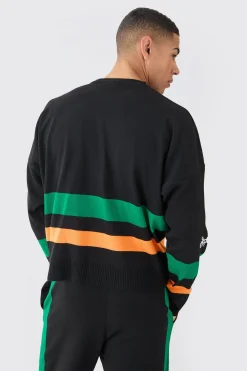 boohooMAN Boxy Moto Knitted Jumper | UK| Knitwear