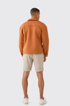 boohooMAN Boxy Neoprene Zip Overshirt | UK| Shirts