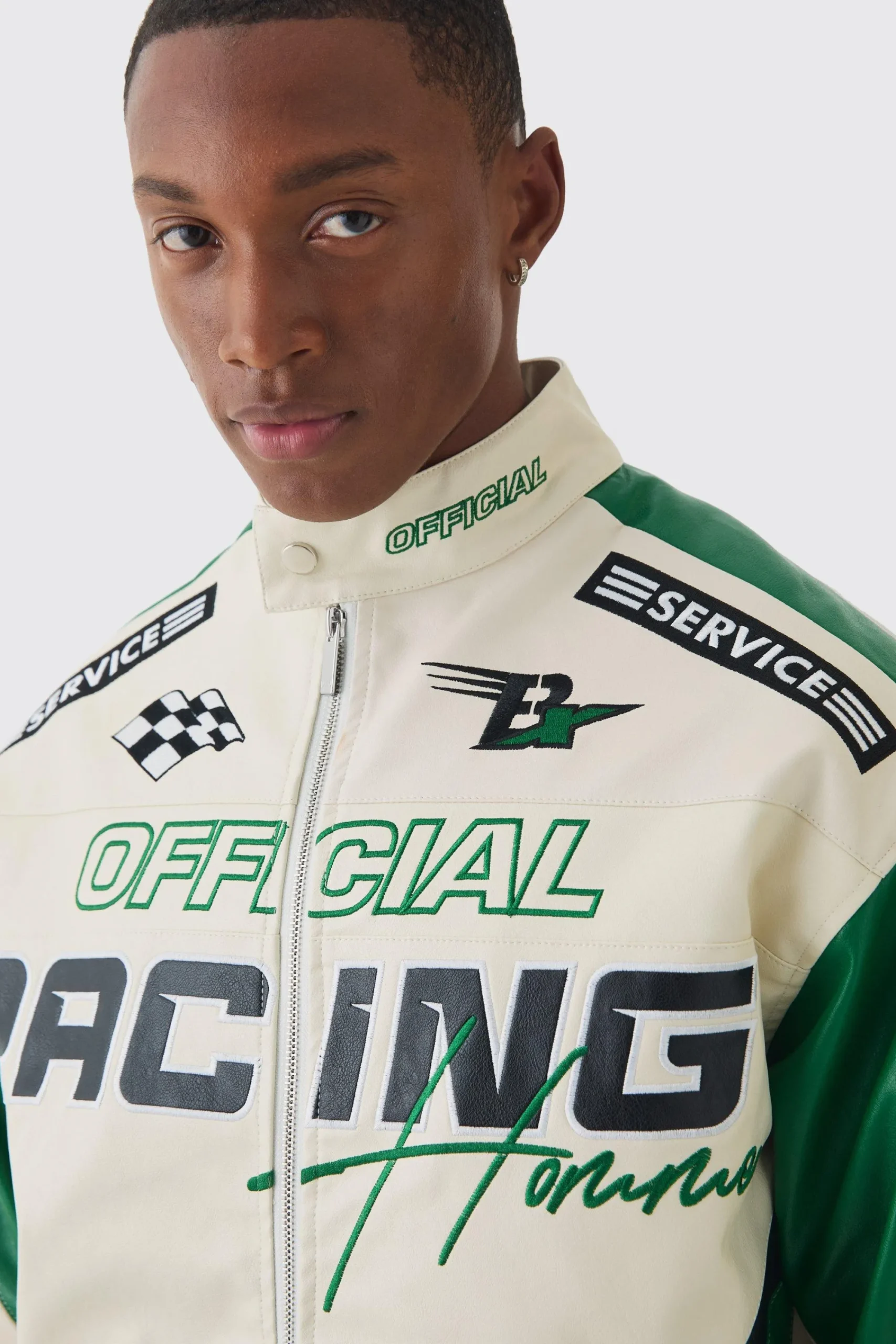 boohooMAN Boxy Official Pu Moto Jacket In | UK| Coats & Jackets