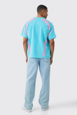 boohooMAN Boxy Oversized Moto Racing Knitted Shirt | UK| Shirts