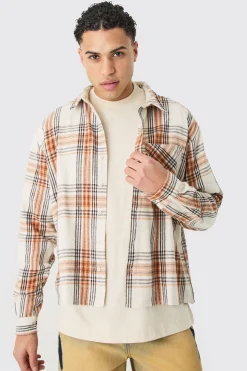 boohooMAN Boxy Pocket Check Shirt | UK| Shirts