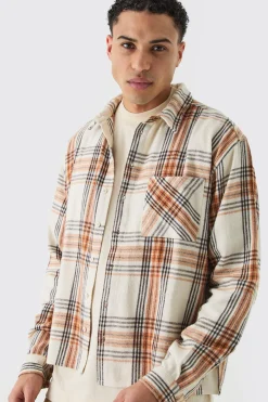boohooMAN Boxy Pocket Check Shirt | UK| Shirts