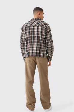 boohooMAN Boxy Pocket Check Shirt | UK| Shirts
