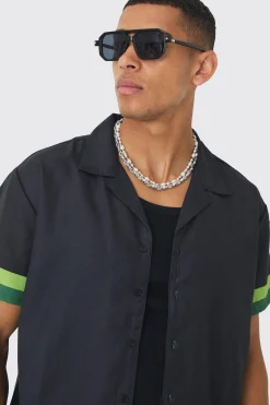 boohooMAN Boxy Resort Shirt & Swim Short Set | UK| Sets & Co-Ords