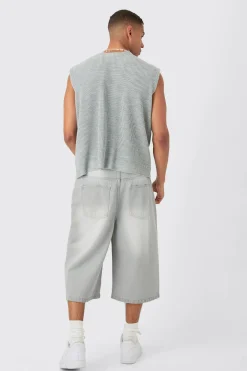 Boxy Ribbed V Neck Sweater Vest | UK^boohooMAN Discount