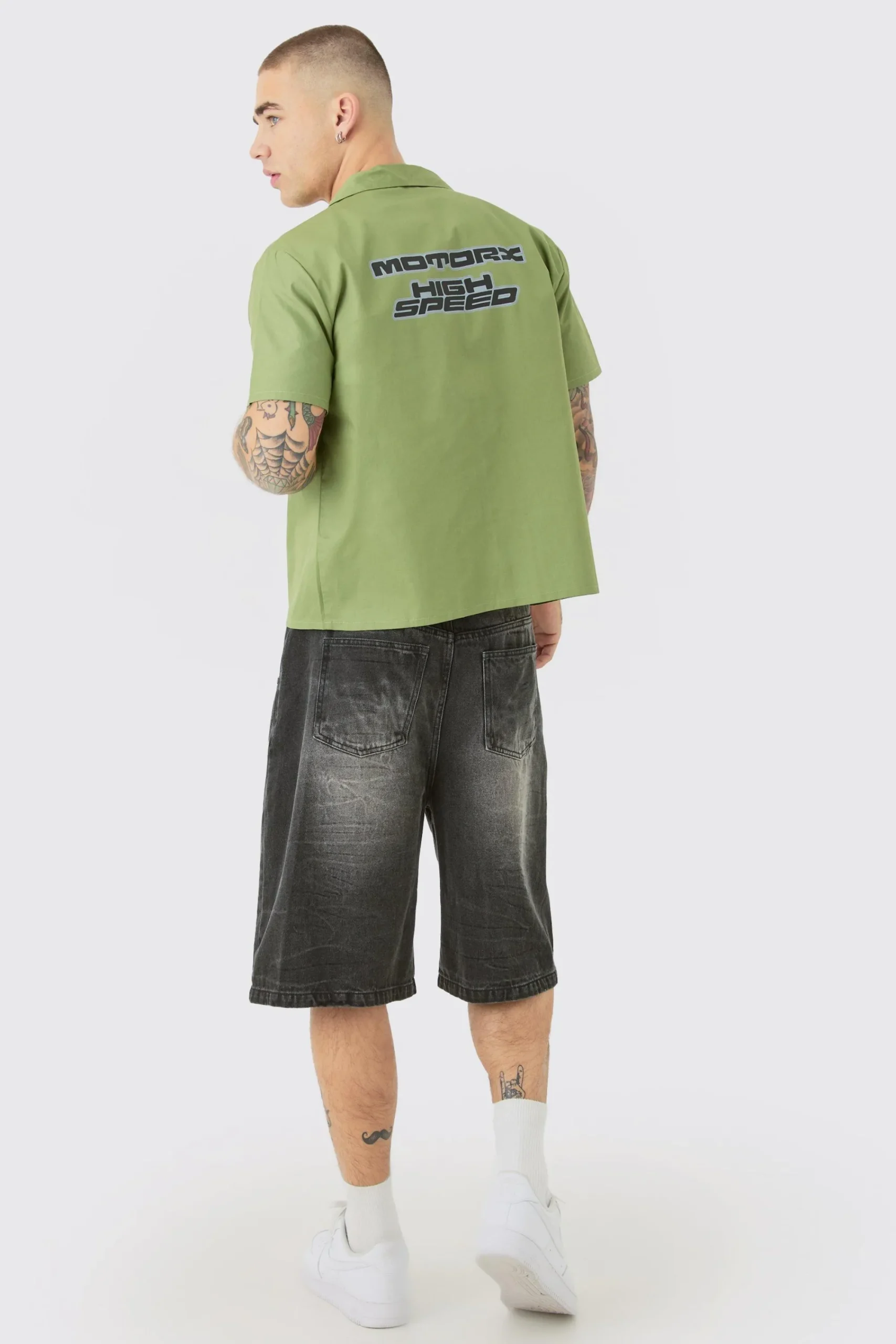 boohooMAN Boxy Short Sleeve Moto Poplin Shirt | UK| Shirts