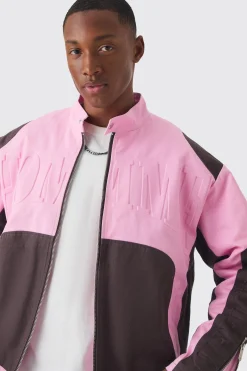 boohooMAN Boxy Twill Homme Moto Jacket In | UK| Coats & Jackets