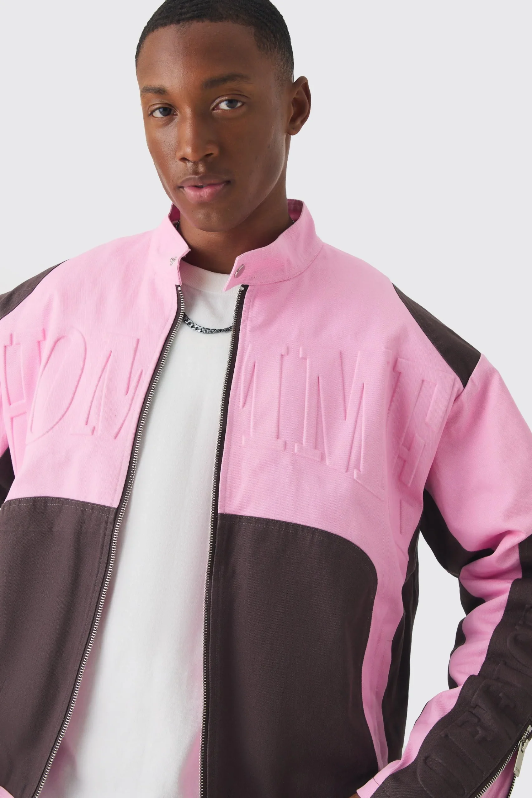 boohooMAN Boxy Twill Homme Moto Jacket In | UK| Coats & Jackets