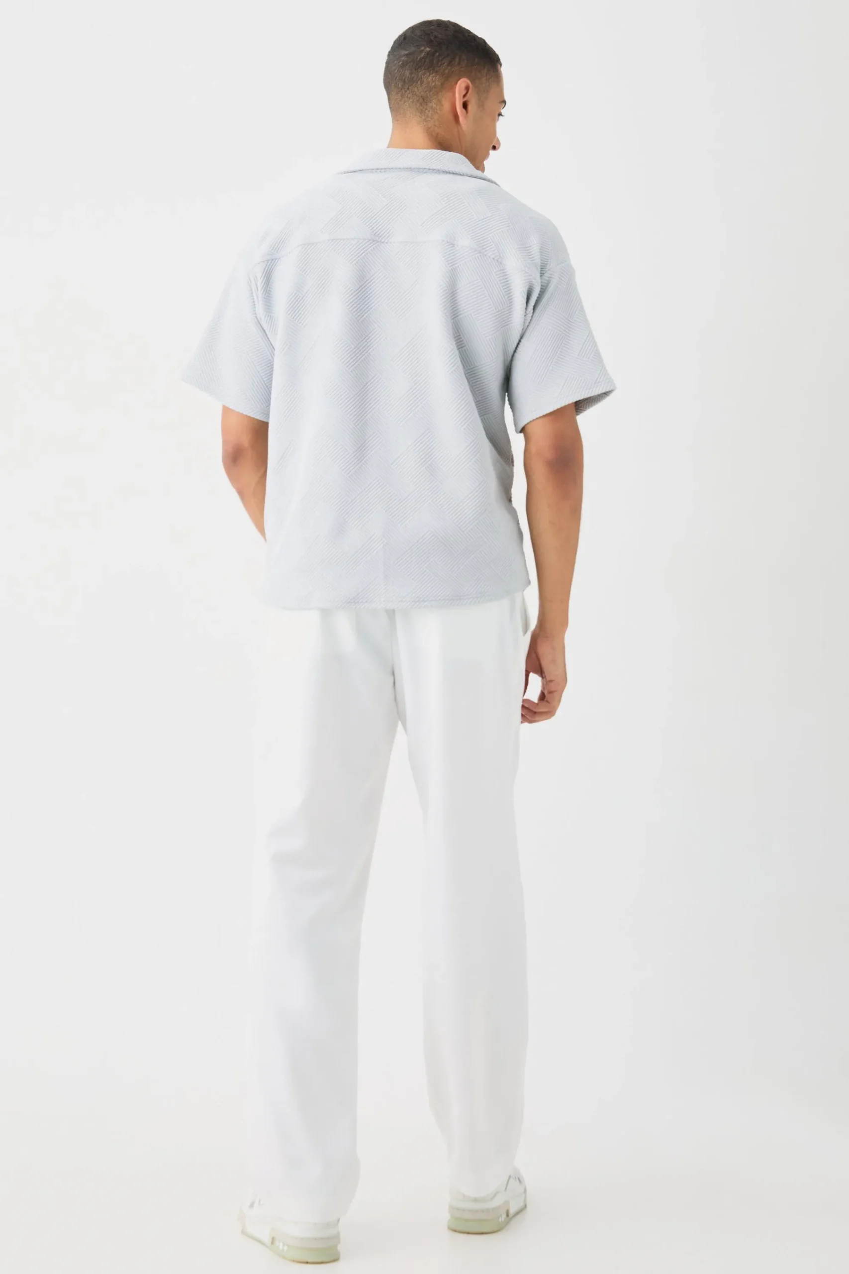 boohooMAN Boxy Twill Revere Collar Shirt In | UK| Shirts