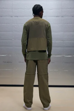 boohooMAN Boxy Utility Mesh Cargo Pocket Vest & Zip Off Trouser Set | UK| Trousers|Cargos